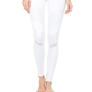 NWT Alo Moto Leggings 🤍 Glossy White